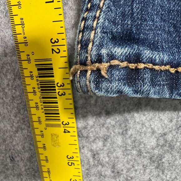 Wrangler Retro Slim Boot Jeans Mens 35x34 (Fits 35x33) Blue Denim Western Cowboy - Picture 5 of 12